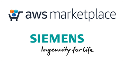 AWS Marketplace lists metaphactory as first Graph Data Management Solution and references joint success story at Siemens Gas and Power Logo